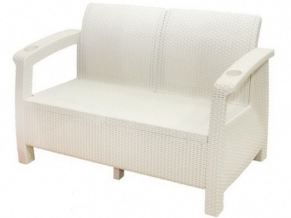 Двухместный диван Yalta Sofa Seаt белый купить в Богородске