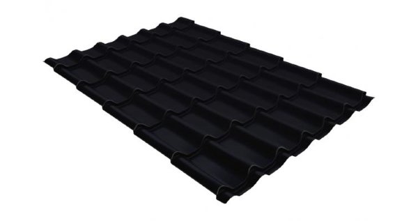 Металлочерепица классик GL 0,5 Velur20 RAL 9005 черный купить в Богородске