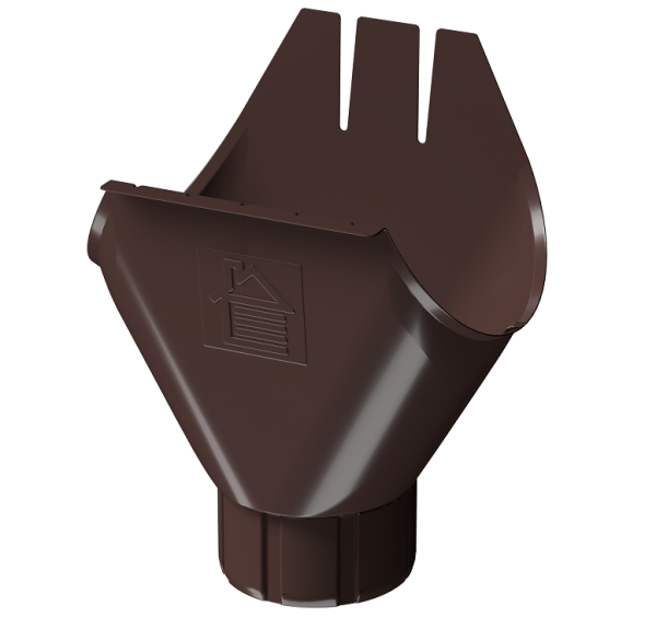 Воронка желоба D125 Döcke STAL PREMIUM Шоколад, (RAL 8019) купить в Богородске