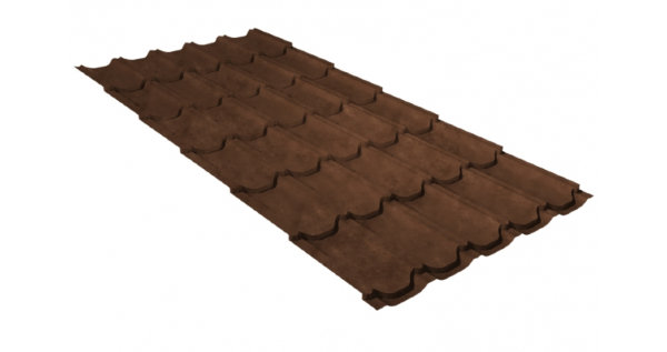 Металлочерепица квинта плюс 0,45 Safari Twincolor Brown купить в Богородске