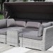 Диван-Трансформер AFINA плетеный из иск. ротанга AFM-320G Grey купить в Богородске