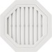 Восьмиугольная фронтонная вентиляционная решётка, Белая купить в Богородске
