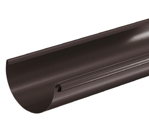 Водосток Aquasistem, система 125x90 - Водосточный желоб 3.00м RR 32 Тёмно Коричневый купить в Богородске