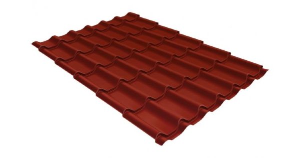 Металлочерепица классик 0,5 Satin RAL 3009 оксидно-красный купить в Богородске