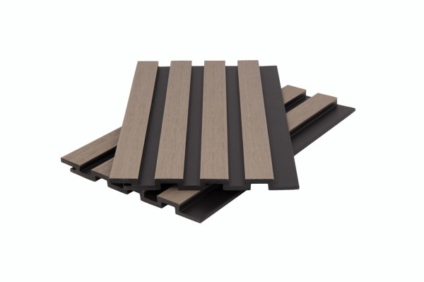 Стеновая панель брусковая двухцветная co-extrusion, snow mix купить в Богородске