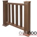 Ограждение из ДПК Outdoor Классик 3D STORM коричневый микс купить в Богородске