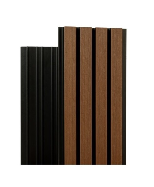 Фасадная реечная панель Ecodecking Скай коэкструзия 200х20х3000 Тик купить в Богородске
