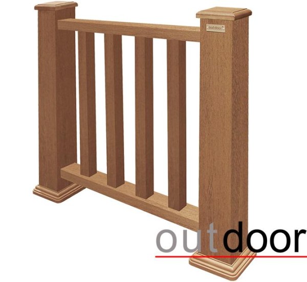 Ограждение из ДПК Outdoor Классик 3D STORM дуб купить в Богородске