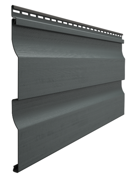 Виниловый сайдинг docke (дёке) - профиль D4,5D, графит купить в Богородске
