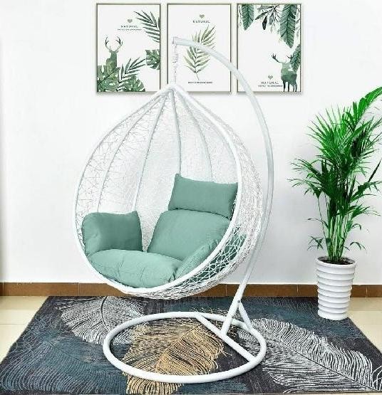 Кресло Подвесное из искусственного ротанга AFM-168A-XL White/Green купить в Богородске