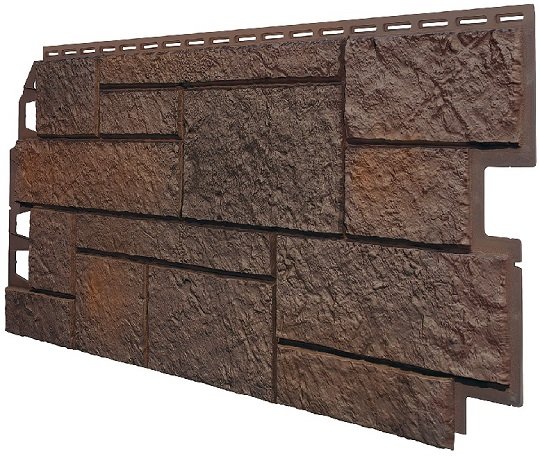 Фасадная панель VOX Sandstone (Сандстоун) темно коричневый купить в Богородске