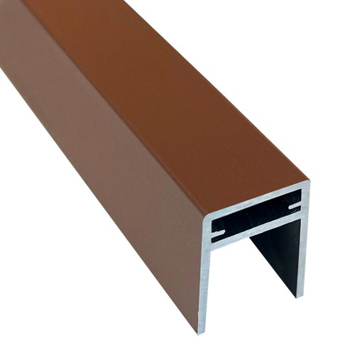 П-профиль Алюминиевый EasyDecking 35x25 Коричневый купить в Богородске