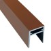 П-профиль Алюминиевый EasyDecking 35x25 Коричневый купить в Богородске