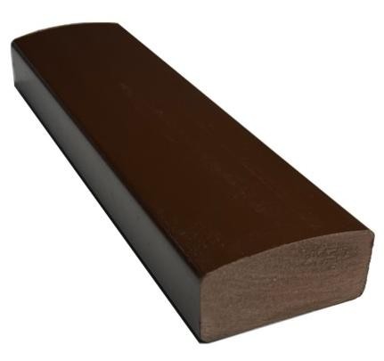 Лавочный брус Ecodecking Некст полнотелый глянцевый 70х35 шоколад (под заказ) купить в Богородске