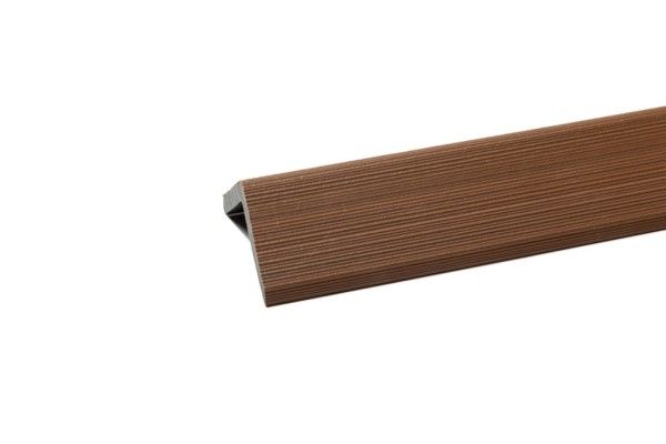 Уголок торцевой Ecodecking Скай коэкструзия 45х45х3000 Тик купить в Богородске