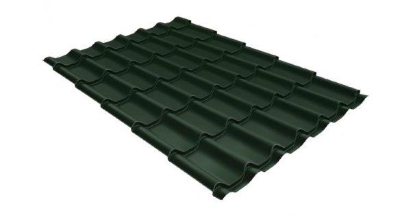 Металлочерепица классик 0,5 Satin RR 11 темно-зеленый купить в Богородске